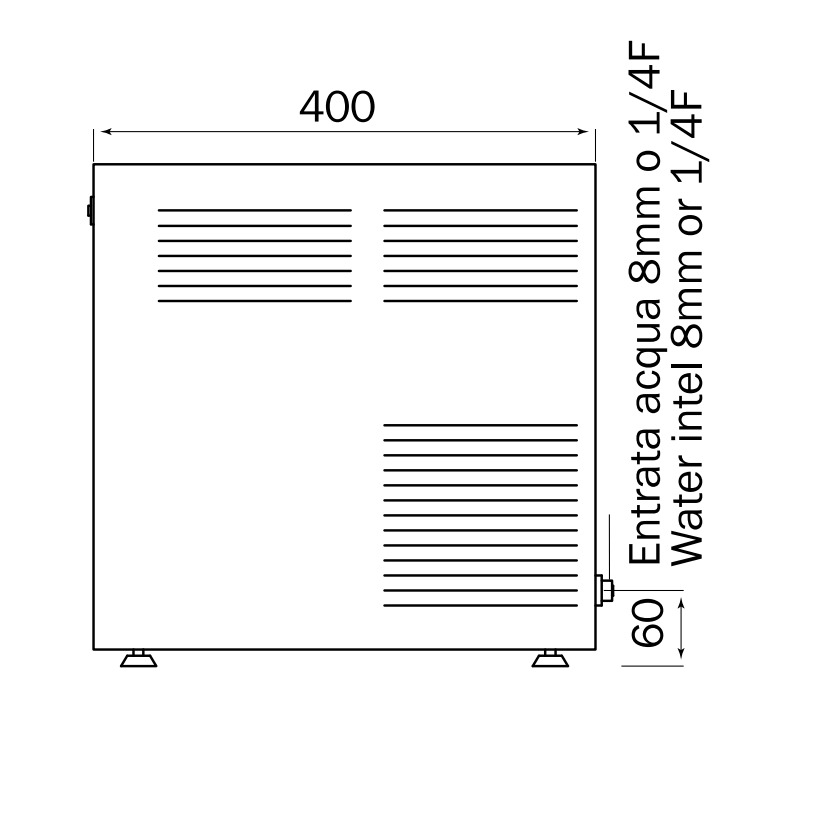 C 45 IN - dimensioni laterali